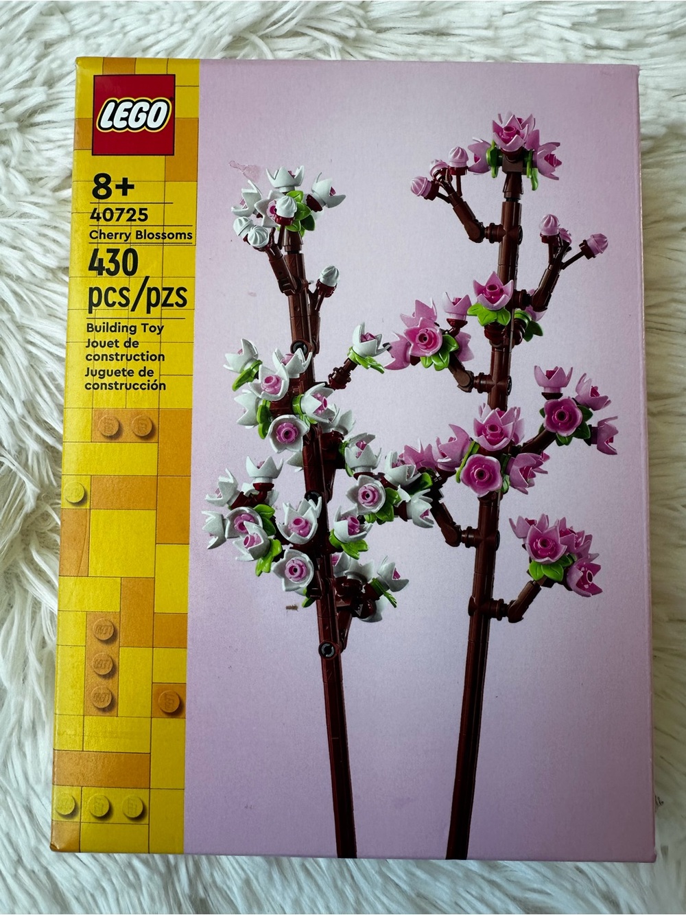 LEGO Cherry Blossom 40725 Botanical Collection Building Set 430 PCs New Sealed